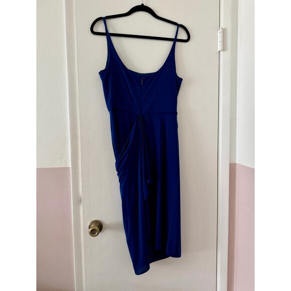 BCBGMaxAzria Cobalt Blue Knee Length Cocktail Dress - Size Medium - Picture 5 of 5